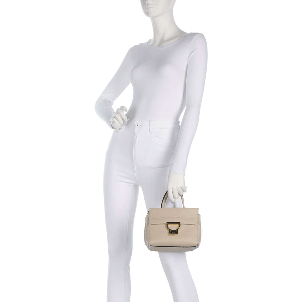 Borsa Donna a Mano COCCINELLE in Pelle linea Arlettis Colore Sandshell Misura Piccola