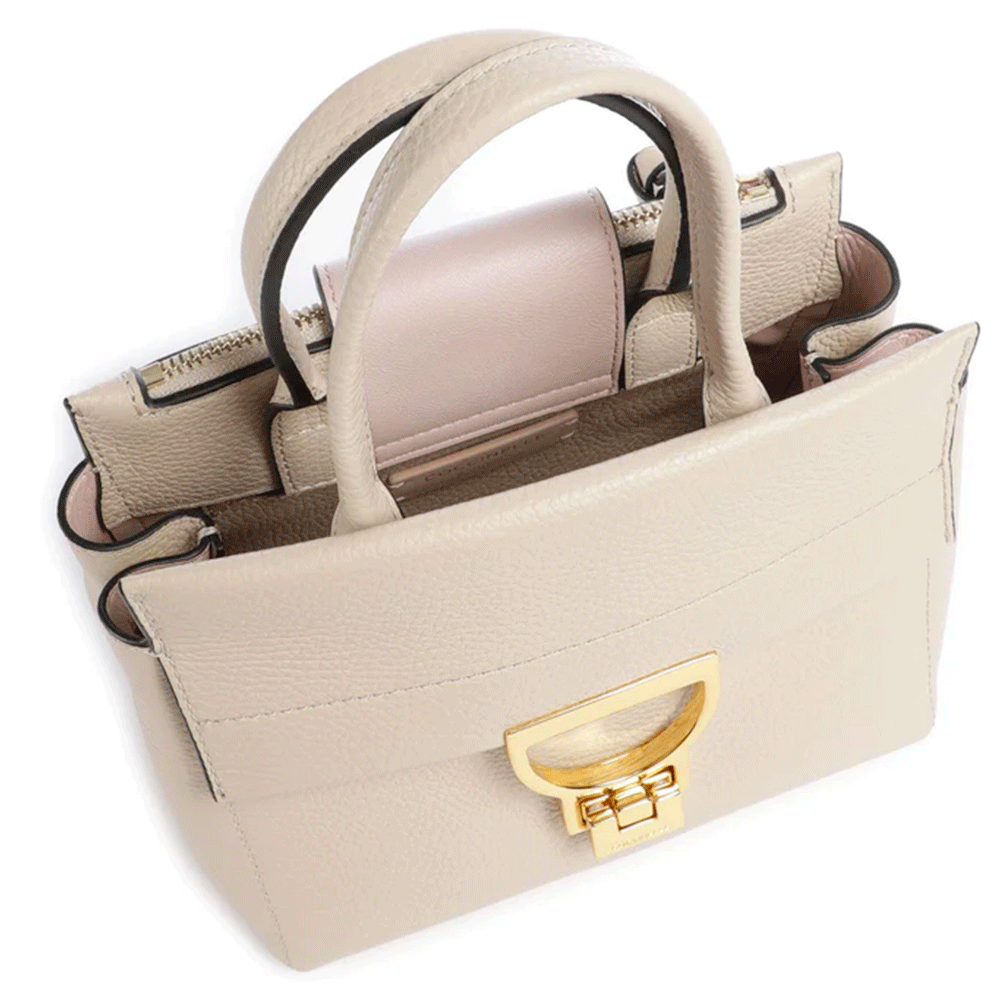 Borsa Donna a Mano COCCINELLE in Pelle linea Arlettis Colore Sandshell Misura Piccola