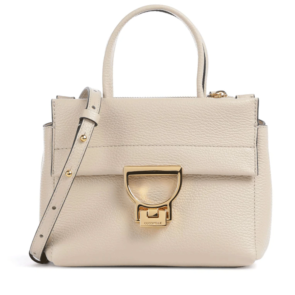 Borsa Donna a Mano COCCINELLE in Pelle linea Arlettis Colore Sandshell Misura Piccola