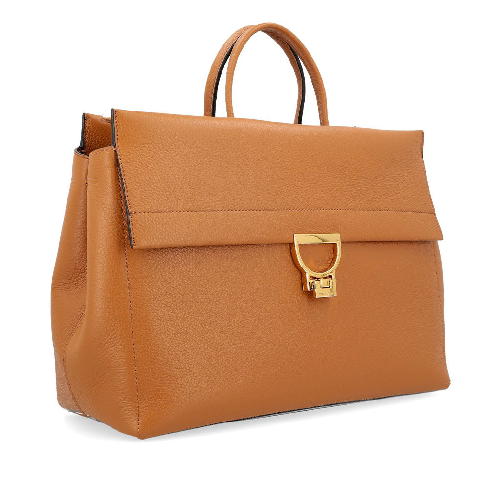 Borsa Donna a Mano COCCINELLE in Pelle linea Arlettis Colore Cuir Misura Grande