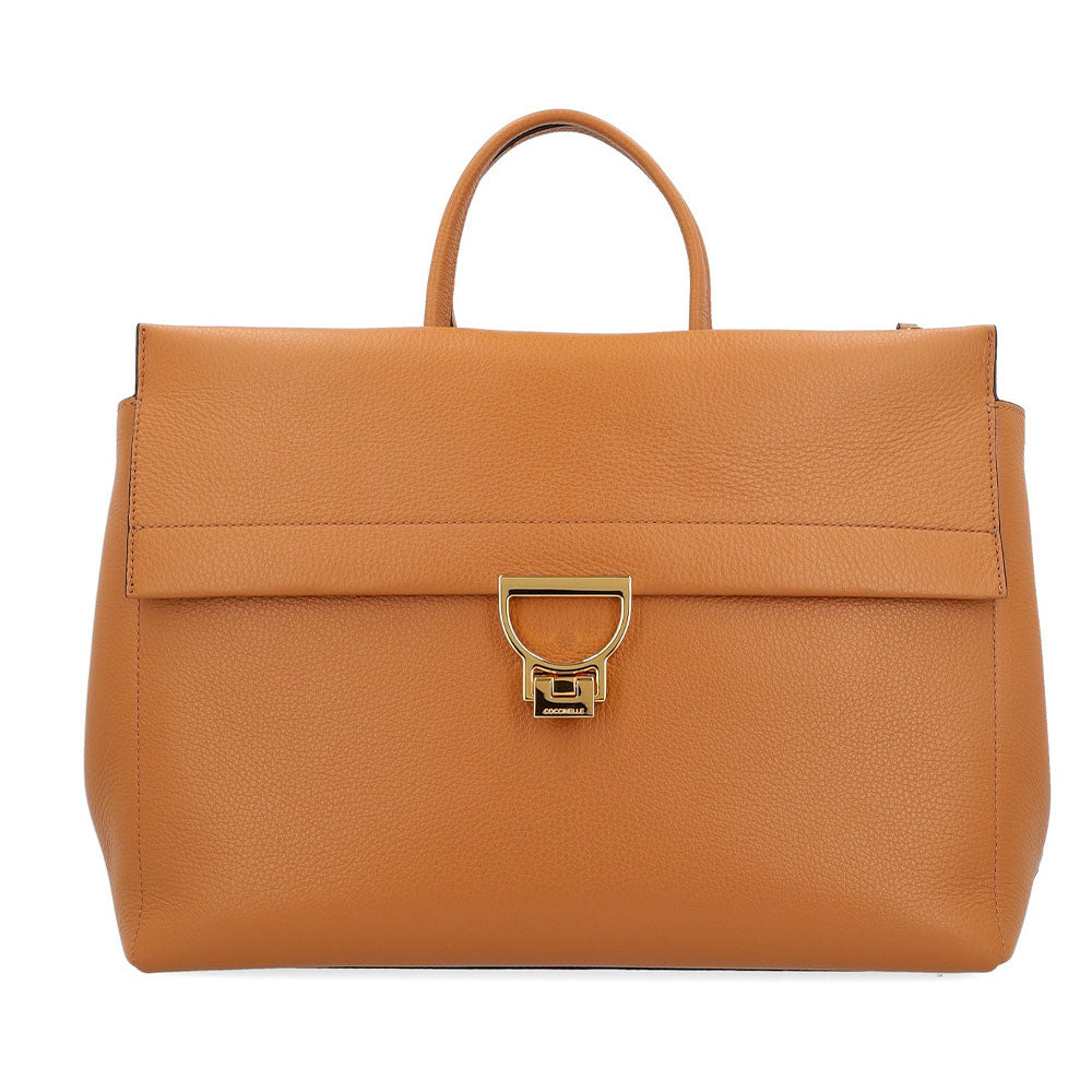 Borsa Donna a Mano COCCINELLE in Pelle linea Arlettis Colore Cuir Misura Grande