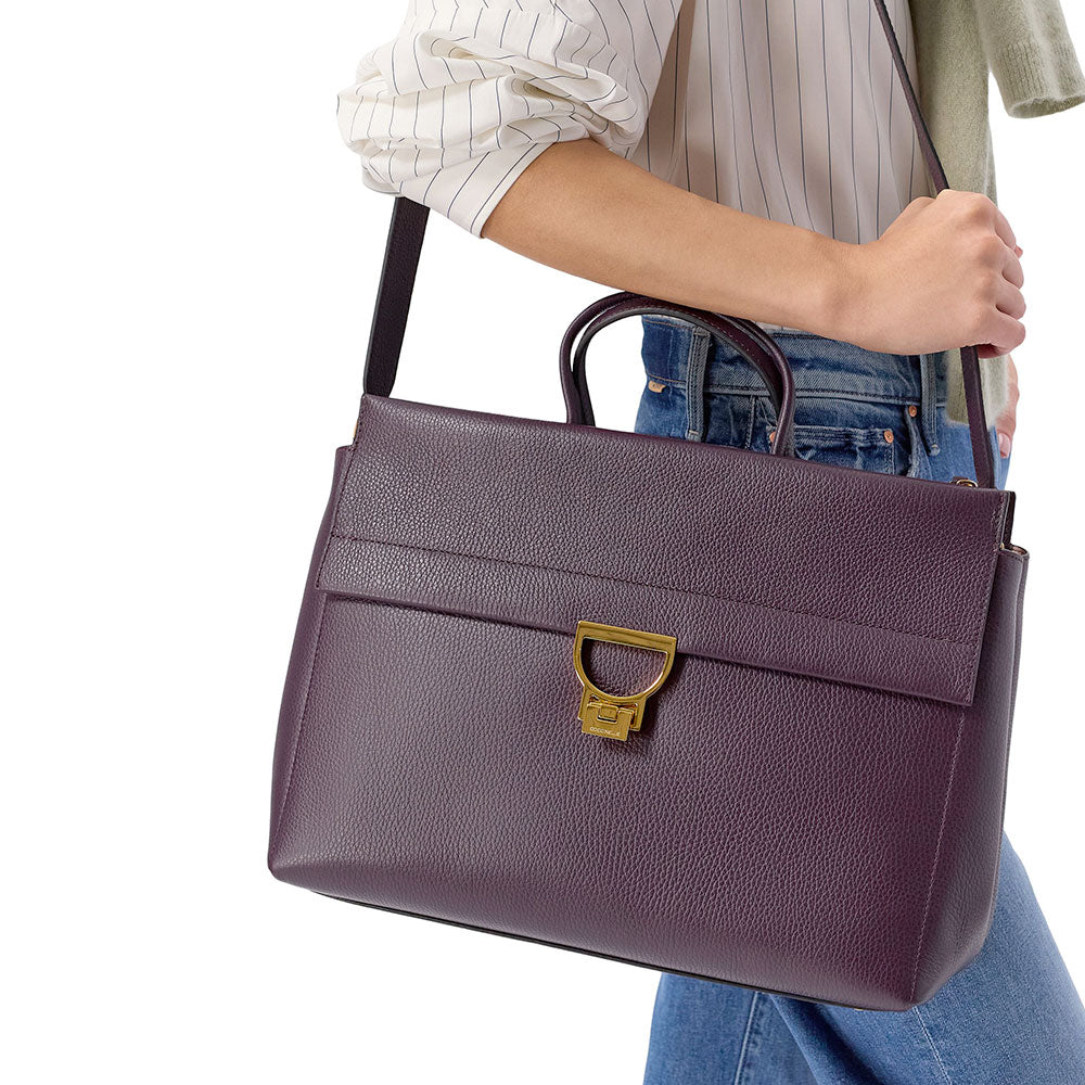 Große Damen-Henkeltasche COCCINELLE Modell Arlettis aus Leder in Cuir