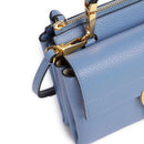 Borsa Donna a Mano con Tracolla COCCINELLE Linea Arlettis in Pelle colore Azul