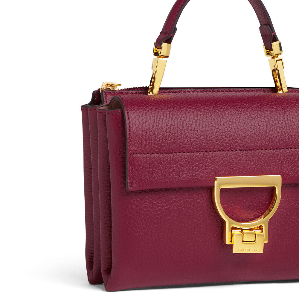 Borsa Donna a Mano con Tracolla COCCINELLE Linea Arlettis in Pelle colore Ribes