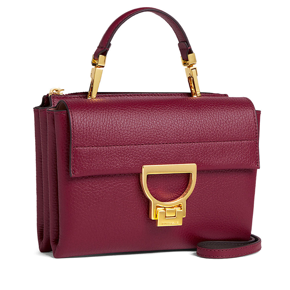 Borsa Donna a Mano con Tracolla COCCINELLE Linea Arlettis in Pelle colore Ribes