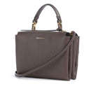 Borsa Donna a Mano con Tracolla COCCINELLE Linea Arlettis in Pelle colore Brunette