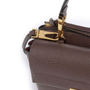Borsa Donna a Mano con Tracolla COCCINELLE Linea Arlettis in Pelle colore Brunette
