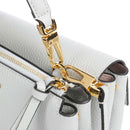 Borsa Donna a Mano con Tracolla COCCINELLE Linea Arlettis in Pelle colore Snow