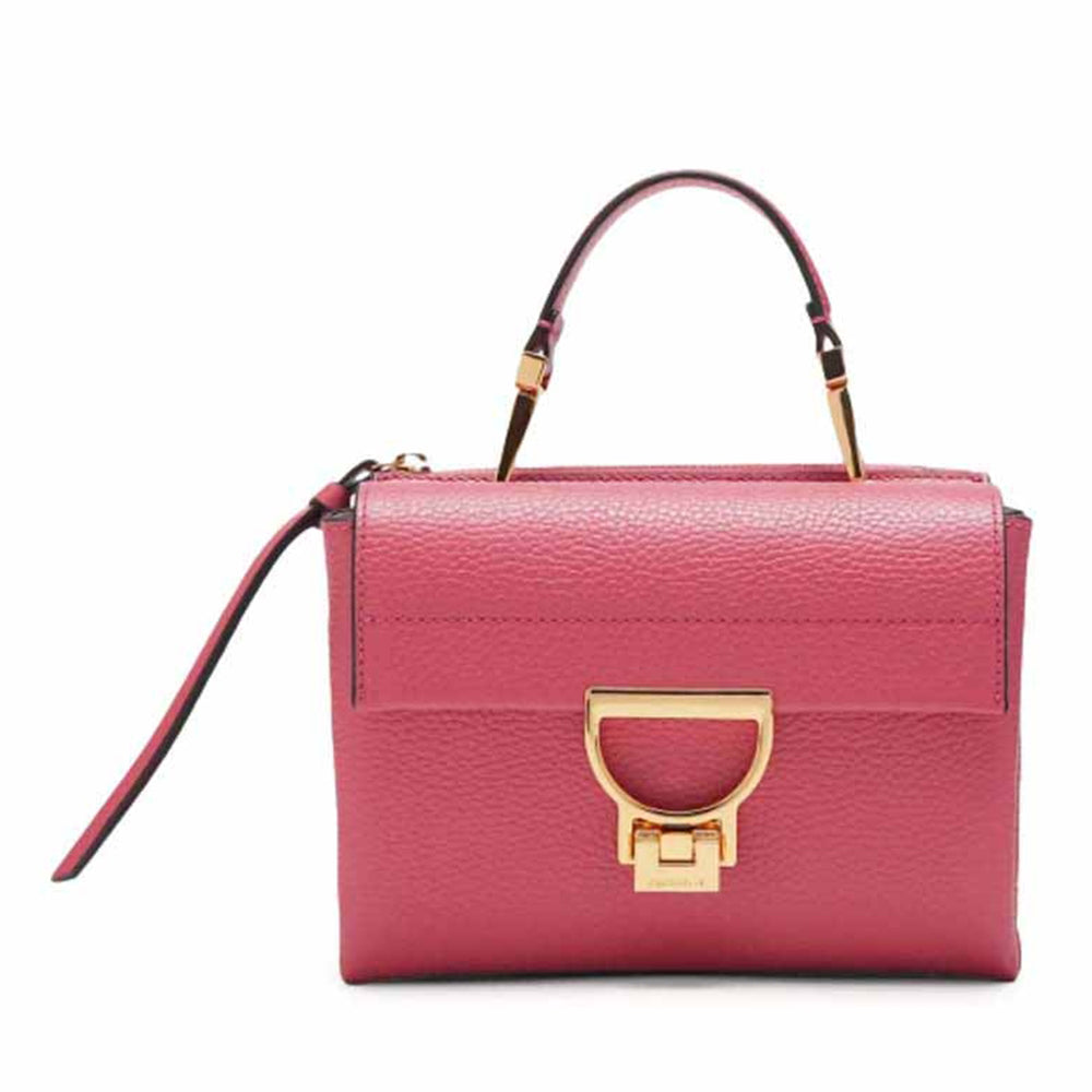 Borsa Donna a Mano con Tracolla COCCINELLE Linea Arlettis in Pelle colore Rosewood