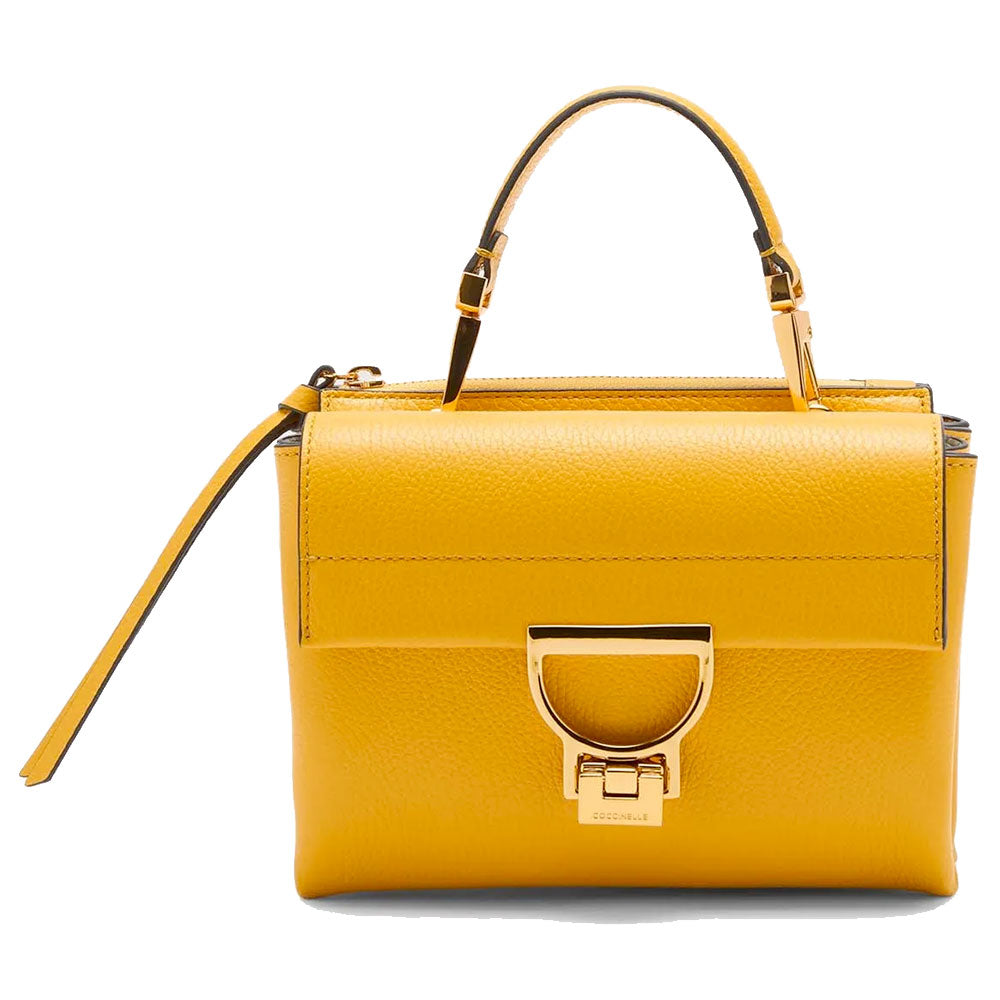 Borsa Donna a Mano con Tracolla COCCINELLE Linea Arlettis in Pelle colore Soleado