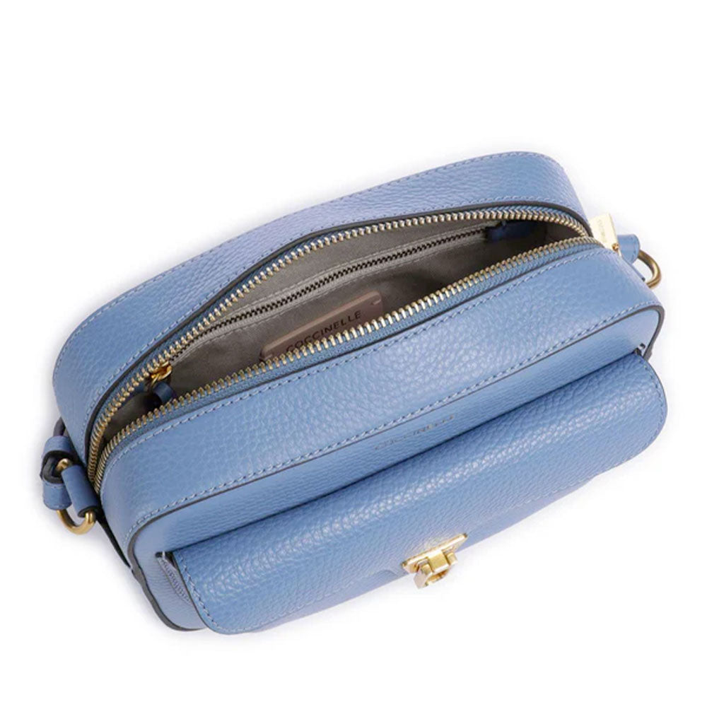 Borsa Donna a Tracolla COCCINELLE in Pelle Azul linea Beat Soft Misura Small