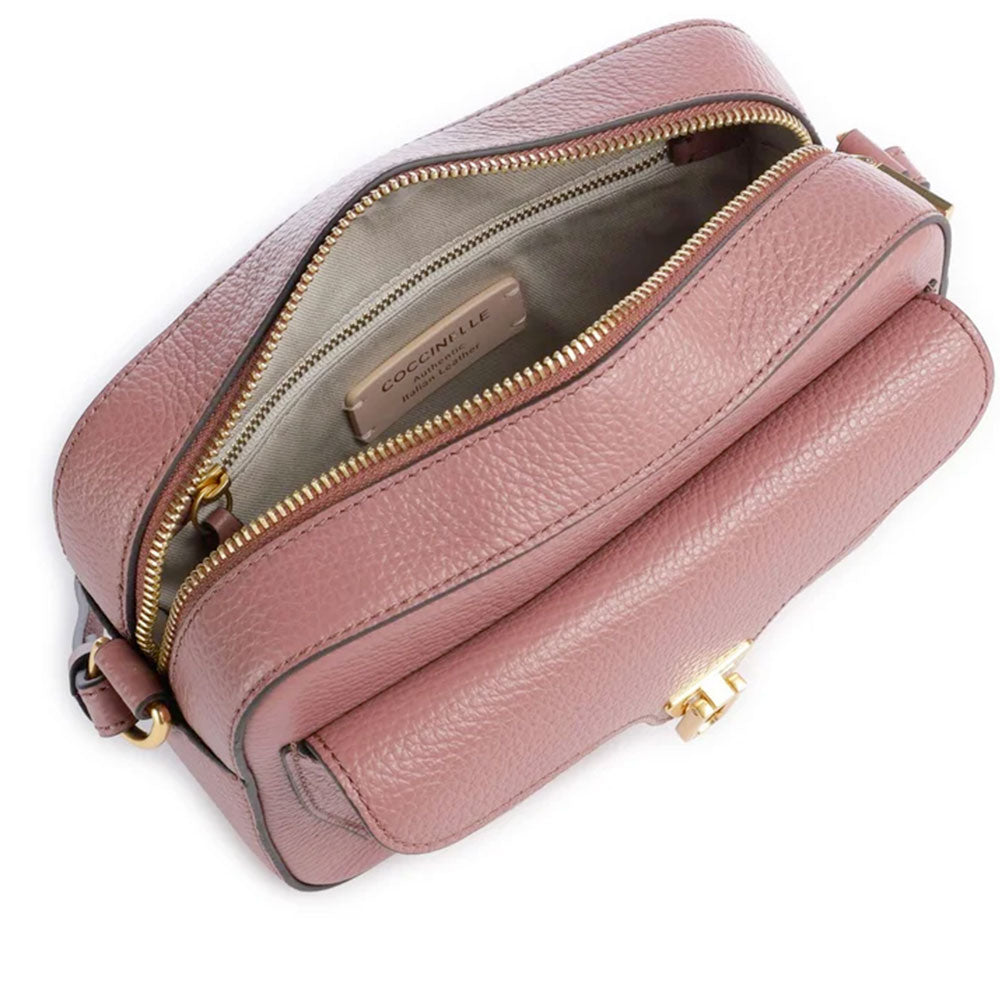 Borsa Donna a Tracolla COCCINELLE in Pelle Winter Rose linea Beat Soft Misura Small