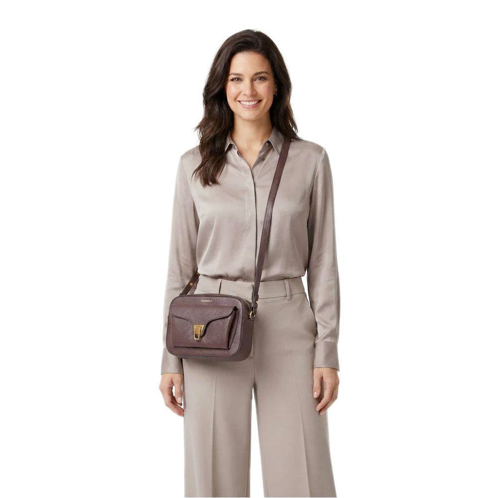 Borsa Donna a Tracolla COCCINELLE in Pelle Berry linea Beat Soft Misura Small