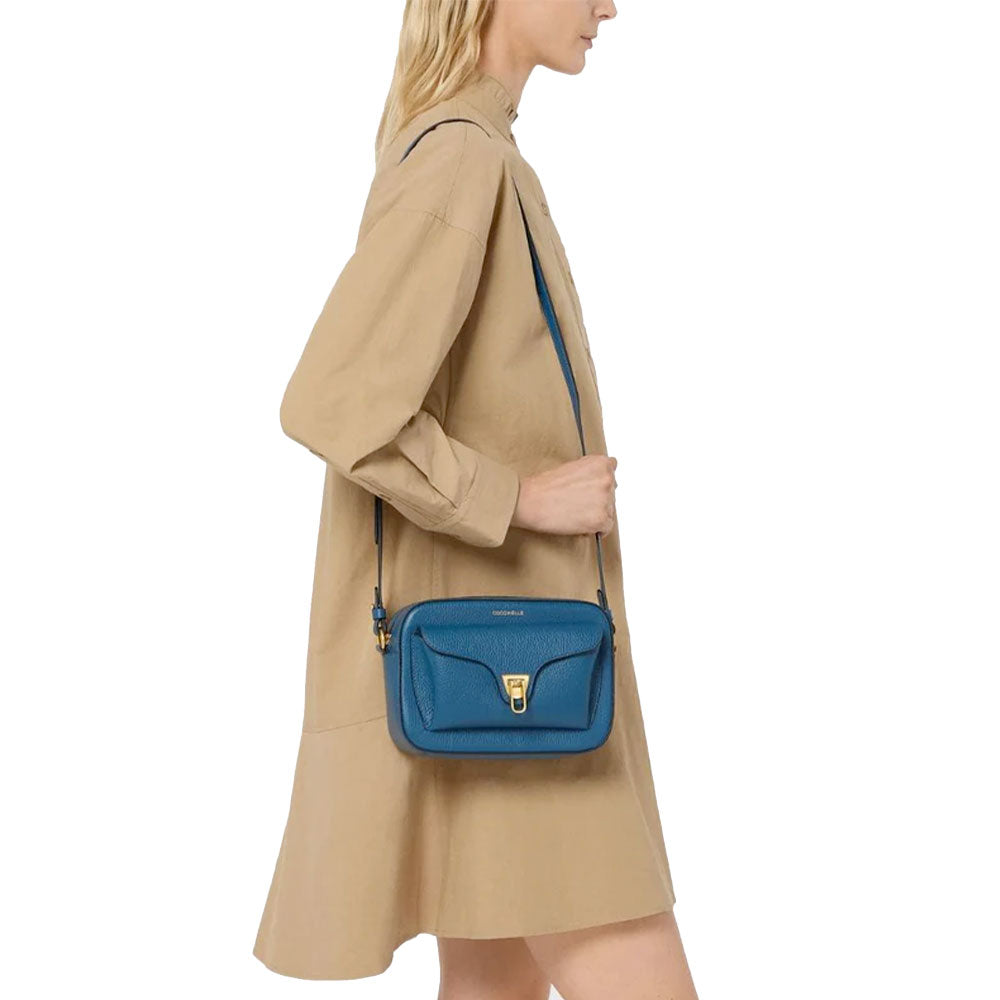 Borsa Donna a Tracolla COCCINELLE in Pelle Crab linea Beat Soft Misura Small