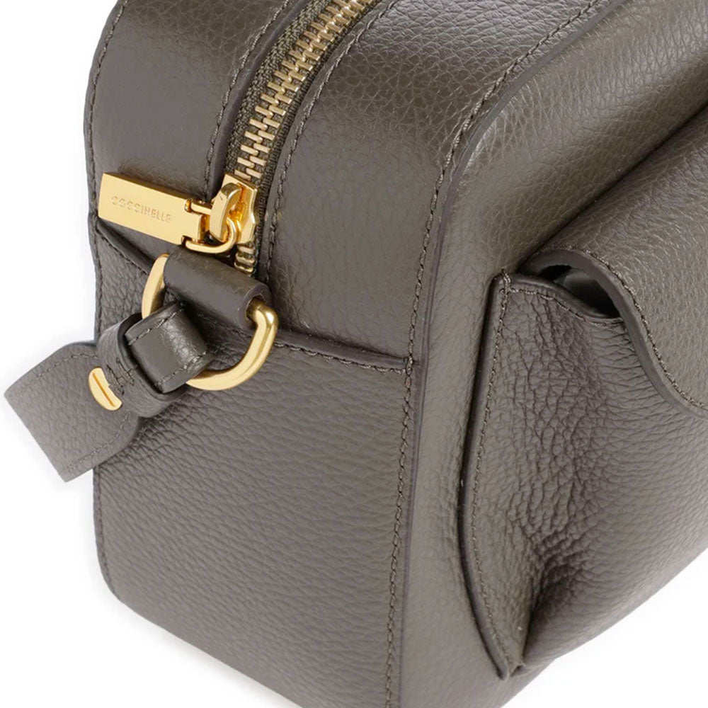 Borsa Donna a Tracolla COCCINELLE in Pelle Fango linea Beat Soft Misura Large