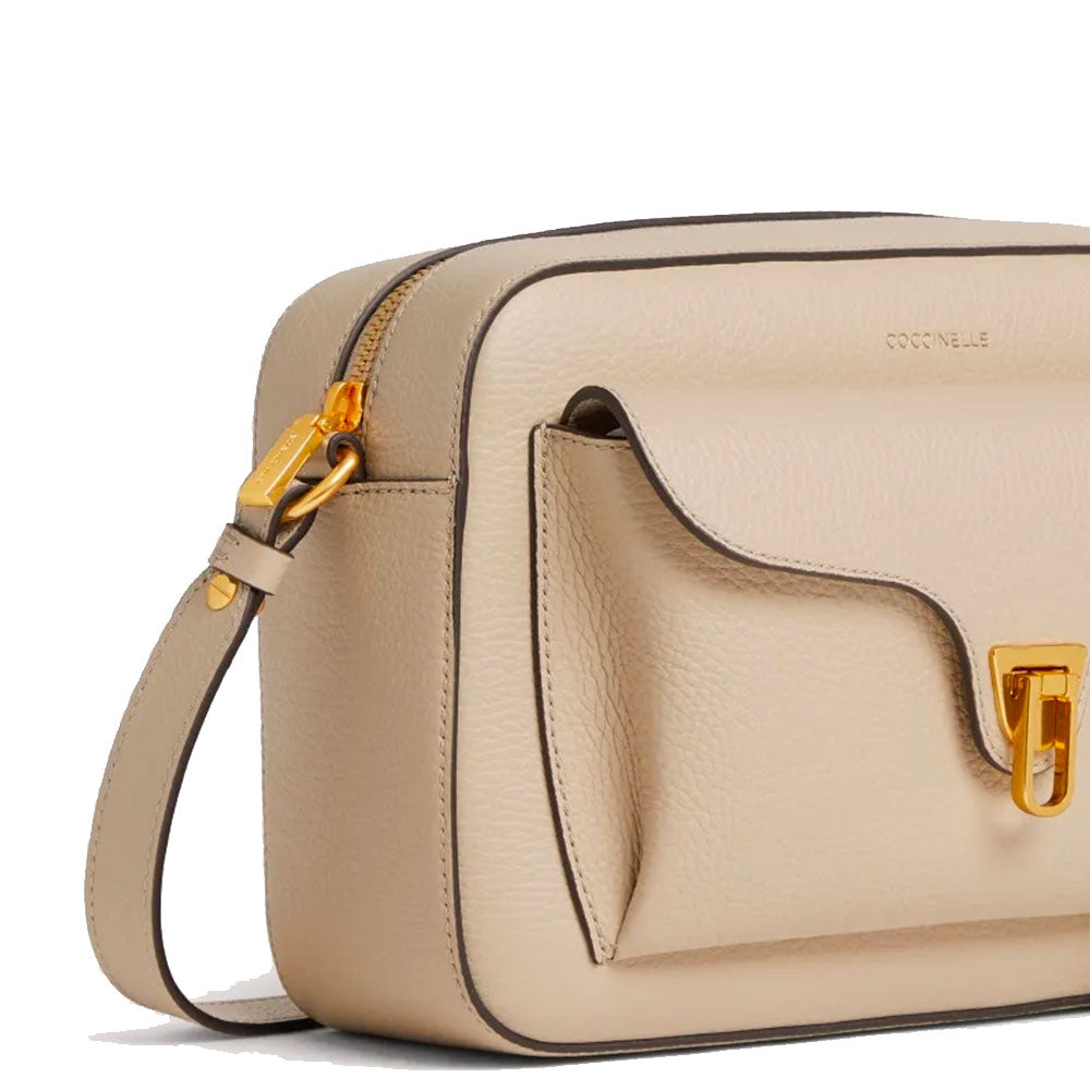 Borsa Donna a Tracolla COCCINELLE in Pelle Sandshell linea Beat Soft Misura Large