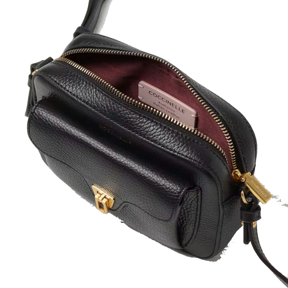 Borsa Donna a Tracolla COCCINELLE in Pelle Nera linea Beat Soft Mini