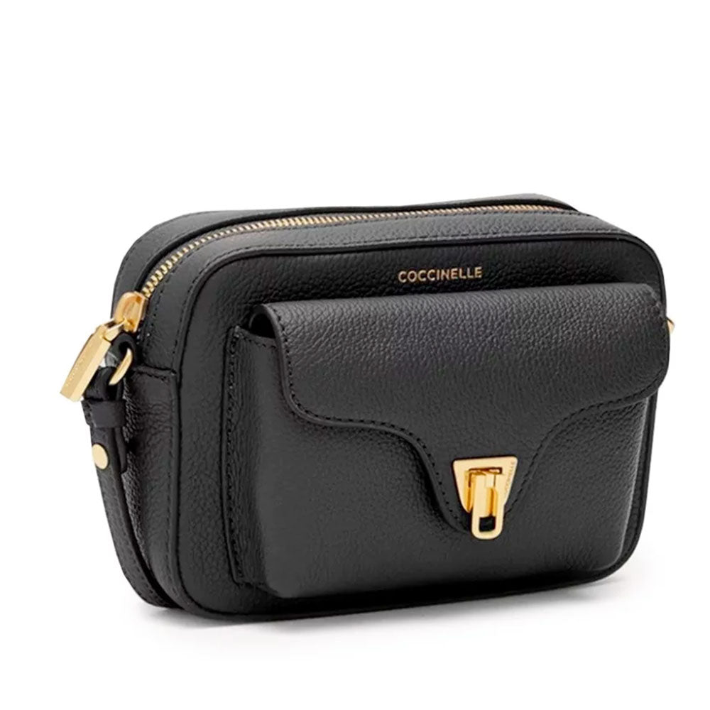 Borsa Donna a Tracolla COCCINELLE in Pelle Nera linea Beat Soft Mini