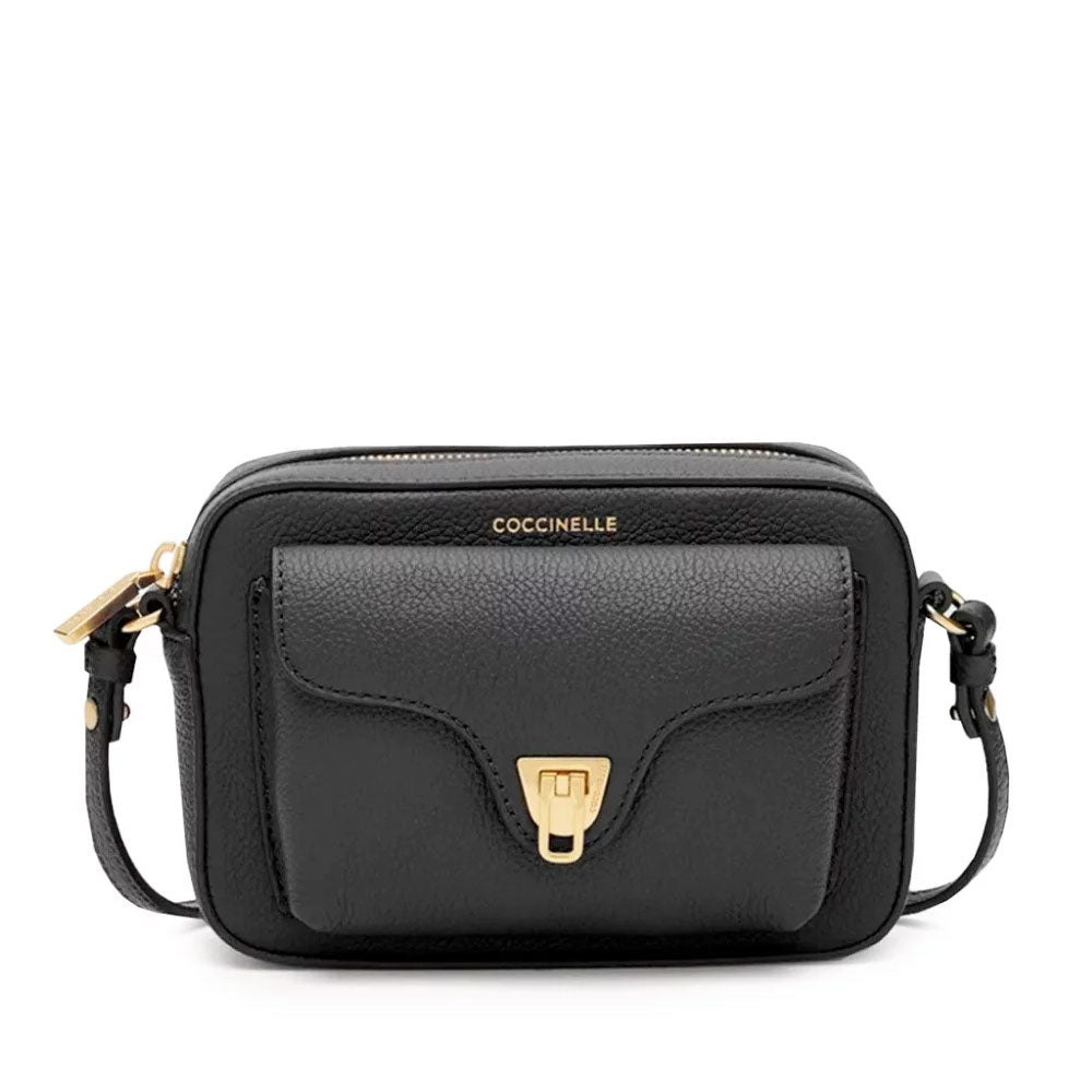 Borsa Donna a Tracolla COCCINELLE in Pelle Nera linea Beat Soft Mini