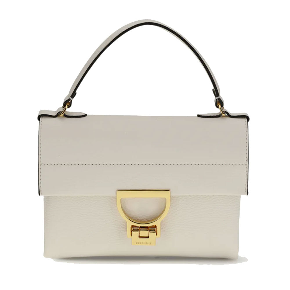 Borsa Donna a Mano con Tracolla COCCINELLE in Pelle Linea Arlettis Mini colore Pearl