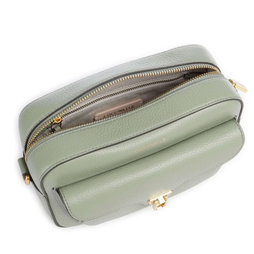 Borsa Donna a Tracolla COCCINELLE in Pelle Colore Greenery linea Beat Soft - E1NOF150201