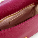 Borsa Donna a Mano con Tracolla COCCINELLE in Pelle Linea Neo Firenze Colore Garnet Red