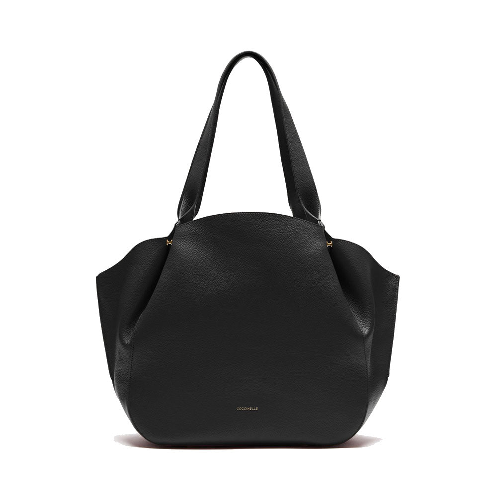 Shopping Bag Donna COCCINELLE linea Soft Wear in Pelle Noir - Brule