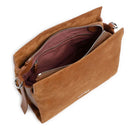 Damen-Henkeltasche COCCINELLE Modell Boheme Small aus Suede in Cognac