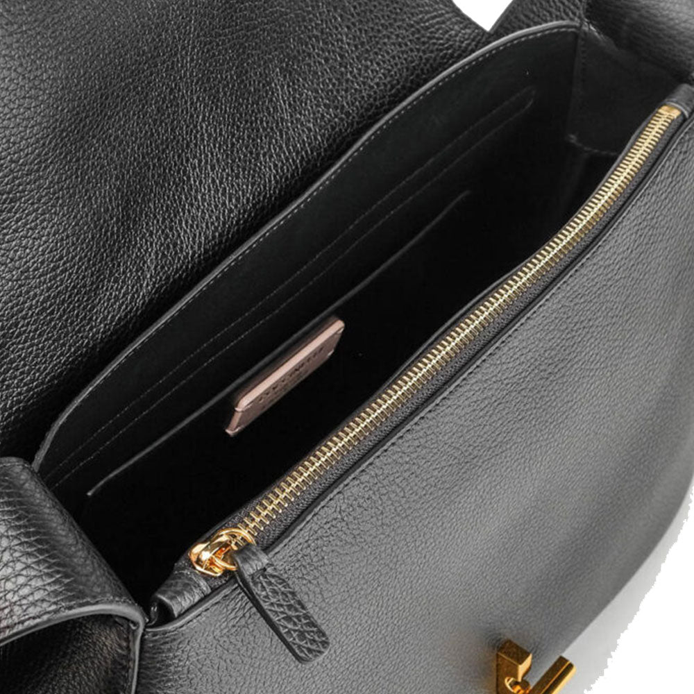 Borsa Donna a Spalla COCCINELLE linea Himma Medium in Pelle Nera