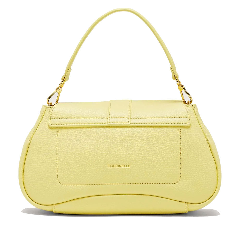 Borsa Donna a Mano con Tracolla COCCINELLE in Pelle linea Himma colore Lime Wash