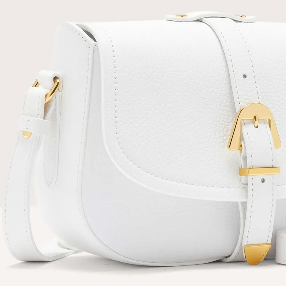Borsa Donna a Tracolla COCCINELLE in Pelle Linea Magalù Small colore Brillant White
