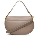 Borsa Donna a Mano con Tracolla COCCINELLE linea Magie Soft Medium in Pelle colore Warm Taupe