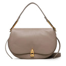 Borsa Donna a Mano con Tracolla COCCINELLE linea Magie Soft Medium in Pelle colore Warm Taupe