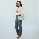 Borsa Donna a Mano con Tracolla COCCINELLE linea Magie Soft Medium in Pelle colore Celadon Green