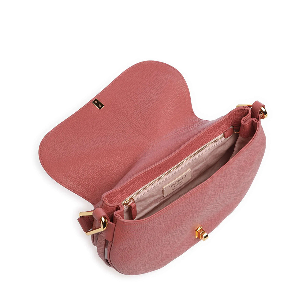 Borsa Donna a Mano con Tracolla COCCINELLE linea Magie Soft Medium in Pelle colore Pot