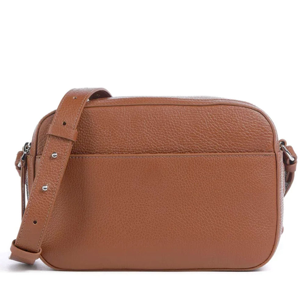 Borsa Donna Camera Bag a Tracolla COCCINELLE in Pelle Linea Myrtha colore Cognac