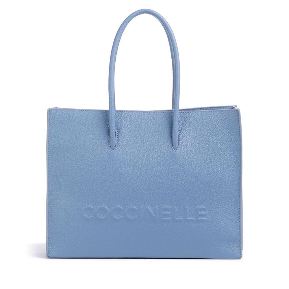 Borsa Donna a Spalla COCCINELLE in Pelle Linea Myrtha colore Azul