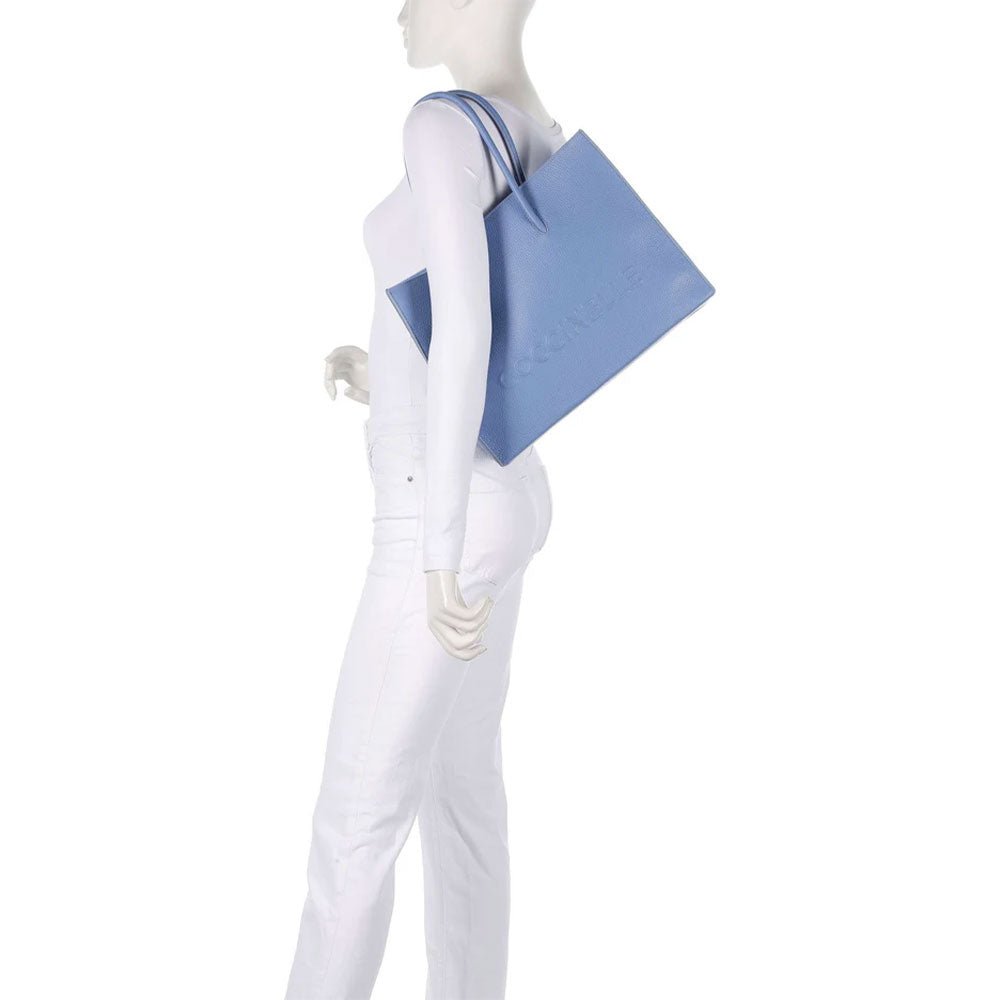 Borsa Donna a Spalla COCCINELLE in Pelle Linea Myrtha colore Azul