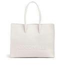 Borsa Donna a Spalla COCCINELLE in Pelle Linea Myrtha colore Blanco