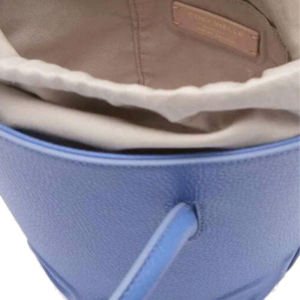 Borsa Donna a Mano a Secchiello COCCINELLE in Pelle Linea Myrtha colore Azul