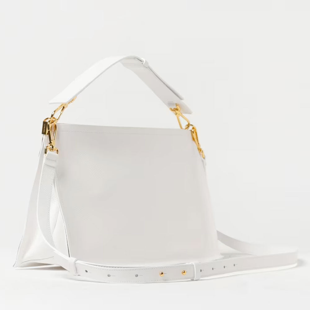 Borsa Donna a Mano Media COCCINELLE in Pelle linea Spin colore Brillant White - Celadon Green