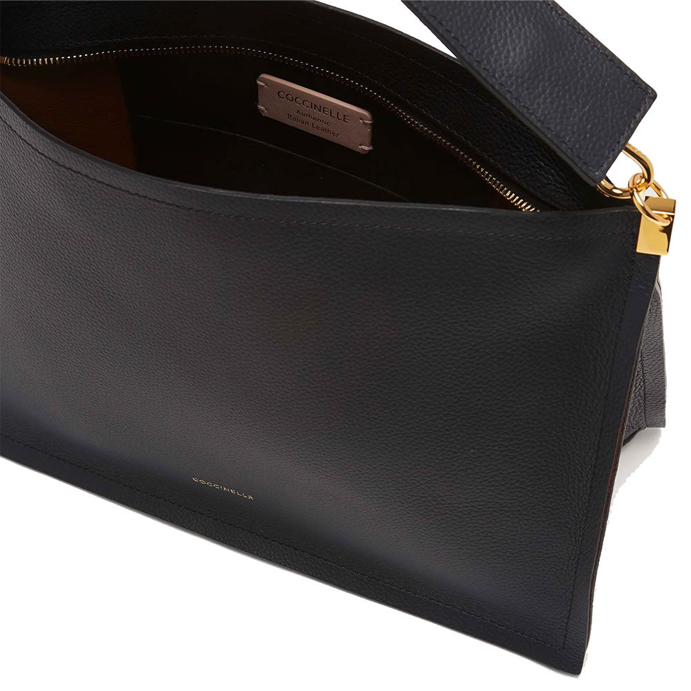 COCCINELLE SPIN LINIE
Mittlere Handtasche für Damen aus Schwarzem Leder 