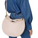 Borsa Donna a Spalla COCCINELLE in Pelle Linea Sunup  Maxi Lambskin White - Laurel Green