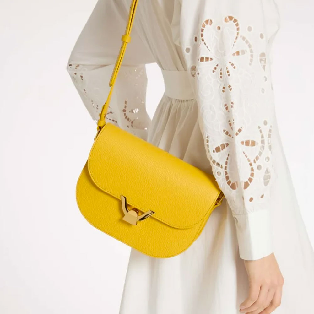 Borsa Donna a Tracolla COCCINELLE in Pelle Sangria linea Dew Small