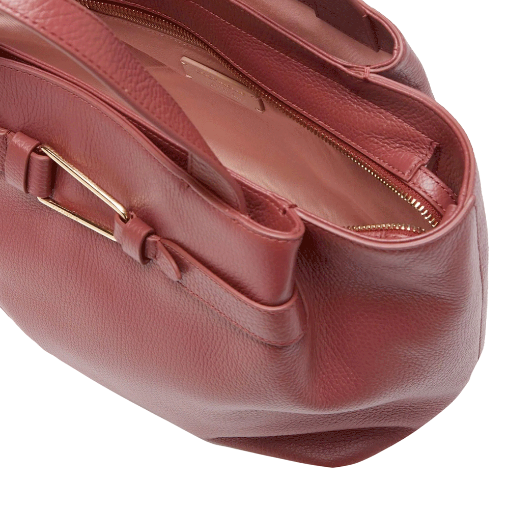 Women's Brandy Leather Handbag COCCINELLE Malory Medium