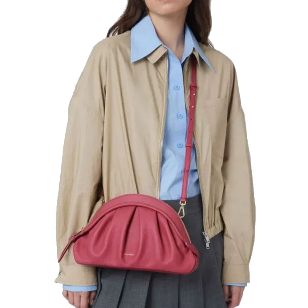 Clutch Donna a Mano COCCINELLE in Pelle Linea Cheek colore Lambskin White Misura Media