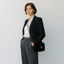 Borsa Donna a Tracolla COCCINELLE in Suede Colore Nero linea Beat Eco Shearling Misura Small