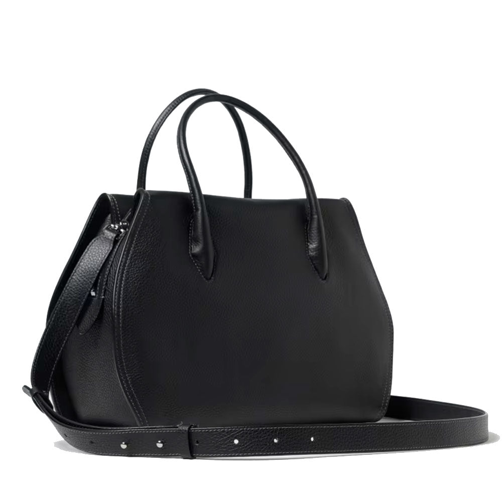 Damen-Henkeltasche COCCINELLE Modell Lord aus schwarzem Leder