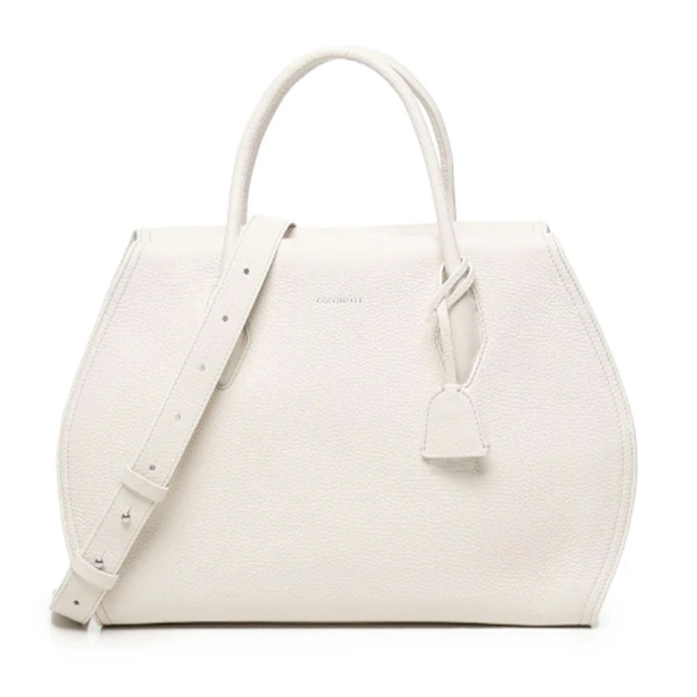 Borsa Donna a Mano COCCINELLE in Pelle Linea Lord colore Blanco