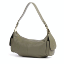 Borsa Donna a Spalla COCCINELLE in Pelle Colore Laurel Green linea Campus Large